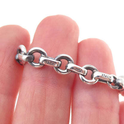 Tiffany & Co. 925 Sterling Silver Vintage Rolo Link Bracelet 6.75"