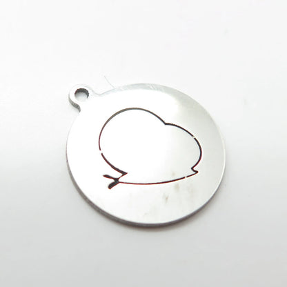 925 Sterling Silver USA Two In Town Snail Charm Pendant