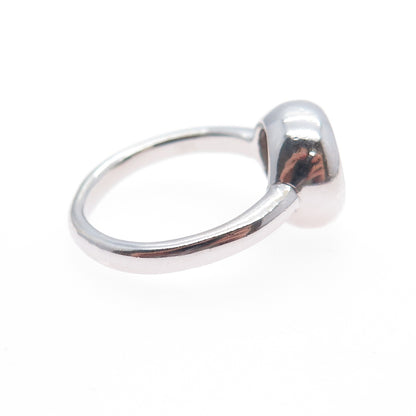 925 Sterling Silver Round-Cut C Z Modernist Ring Size 5.75