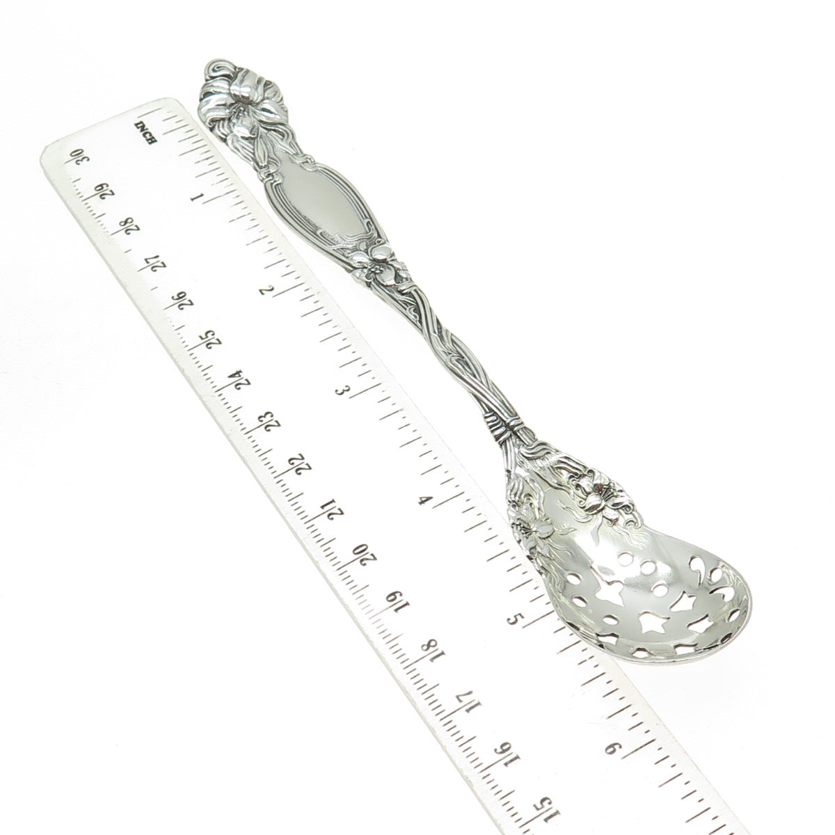 International Silver 925 Sterling Silver Antique 1903 Frontenac Olive Spoon