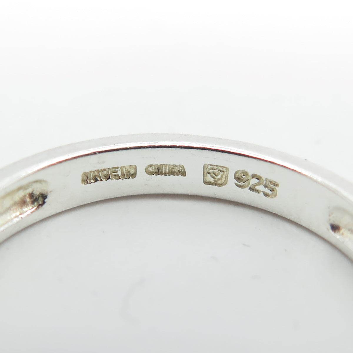 MICHELLE ALBALA 925 Sterling Silver Classic Wedding Band Ring Size 10.25