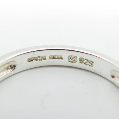 MICHELLE ALBALA 925 Sterling Silver Classic Wedding Band Ring Size 10.25