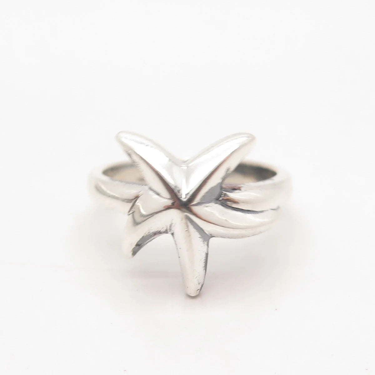 925 Sterling Silver Vintage Starfish Ring Size 7.5