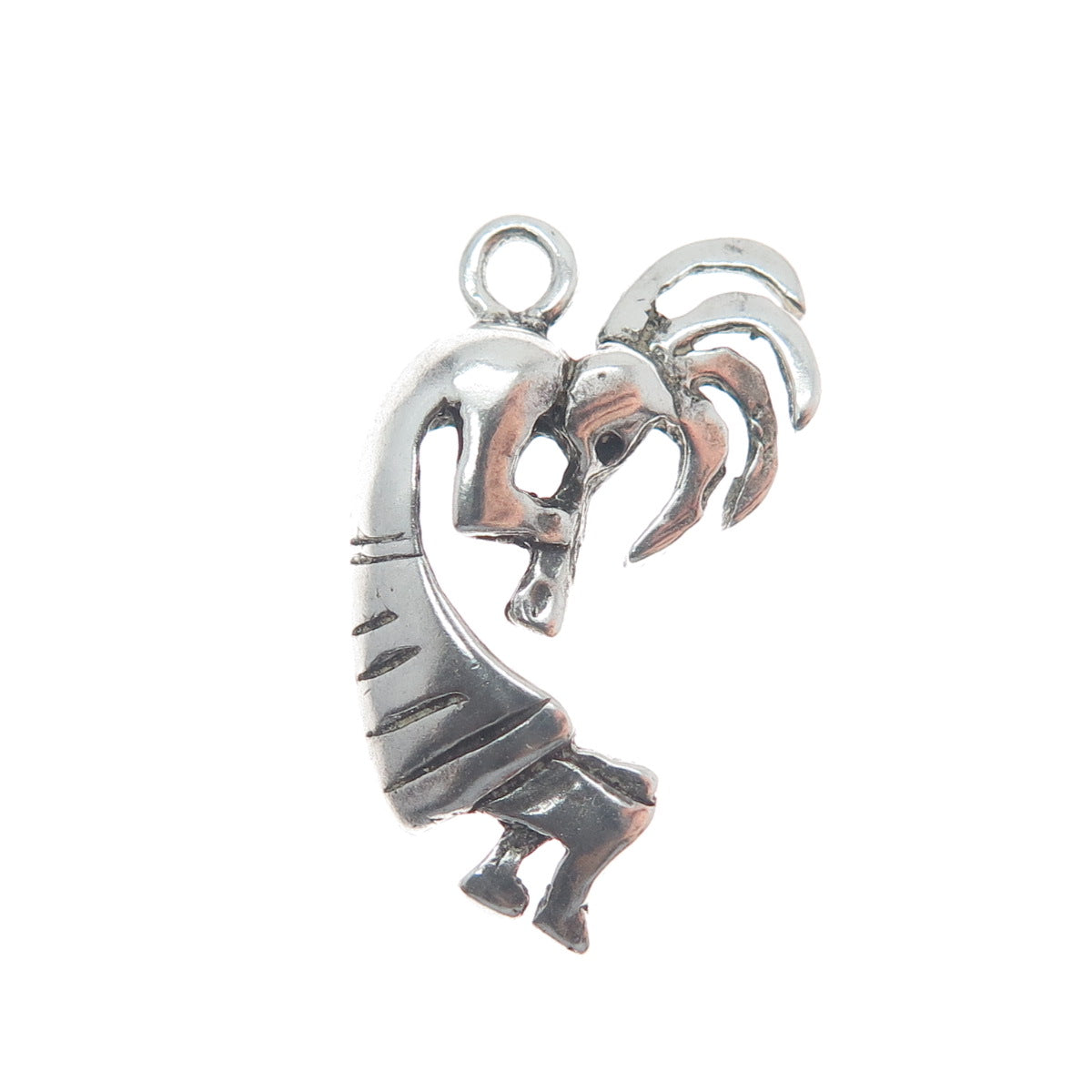 Old Pawn 925 Sterling Silver Vintage Southwestern Kokopelli Mini Charm Pendant