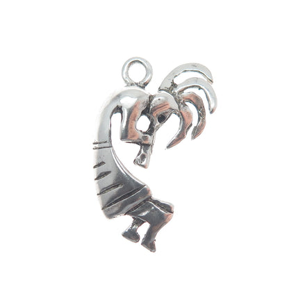 Old Pawn 925 Sterling Silver Vintage Southwestern Kokopelli Mini Charm Pendant