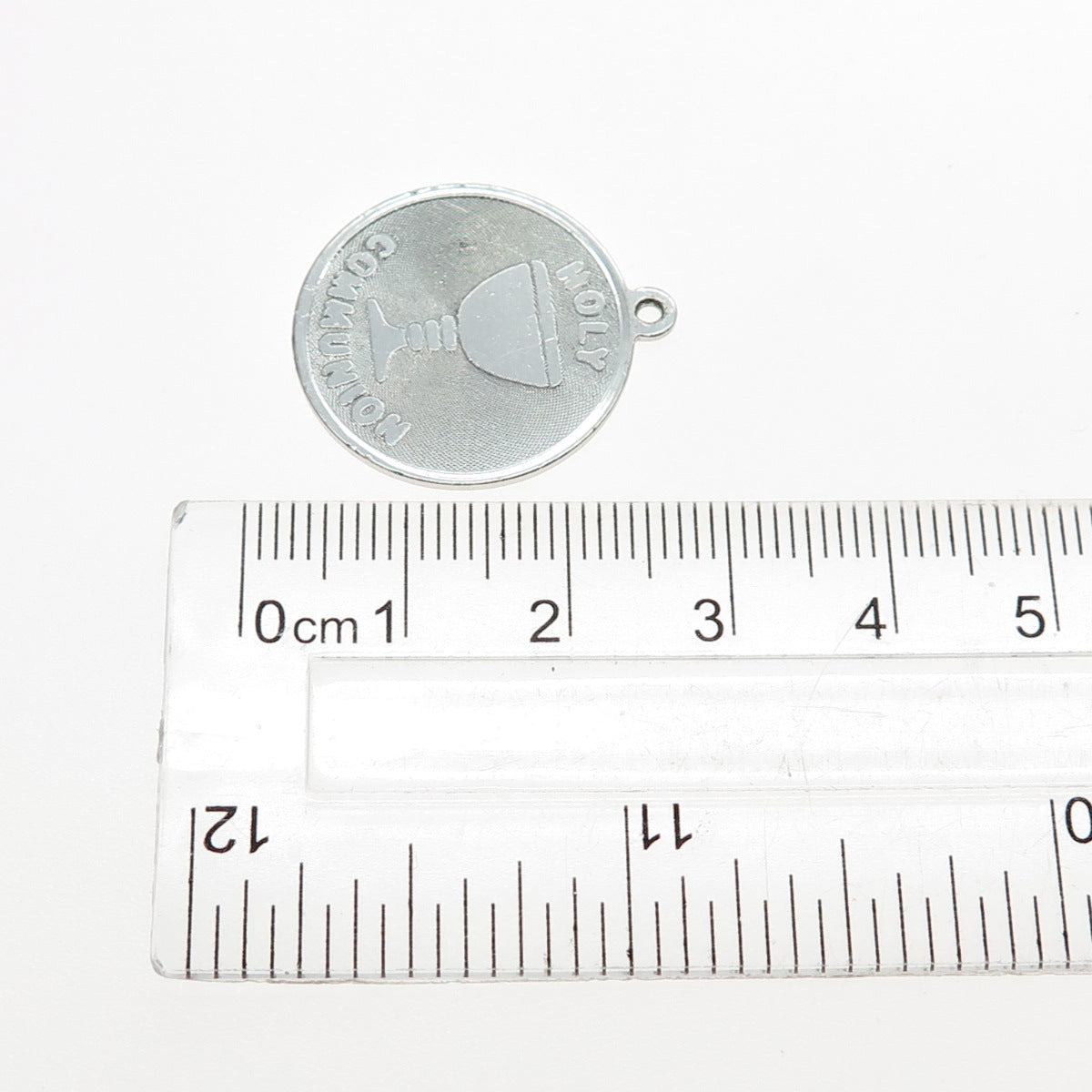 MARC MERCY 925 Sterling Silver Vintage Holy Communion Mini Charm Pendant