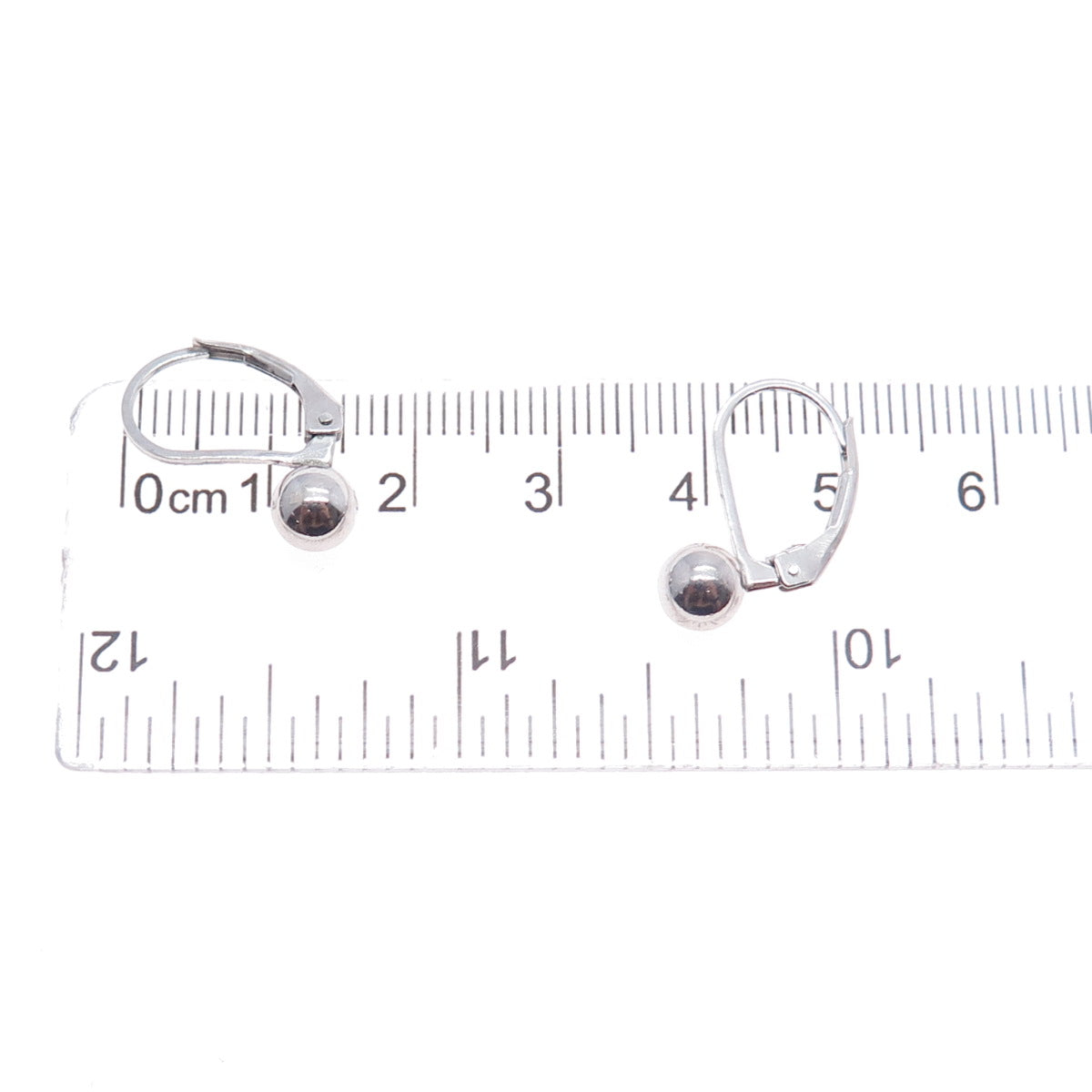 925 Sterling Silver Ball Bead Earrings