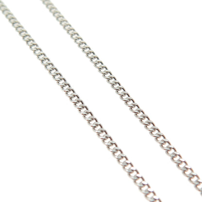 925 Sterling Silver Vintage Curb Chain Necklace 18"