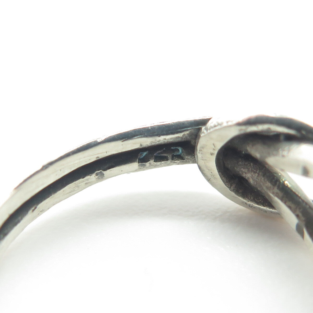 925 Sterling Silver Vintage Mariner Love Knot Ring Size 7.25