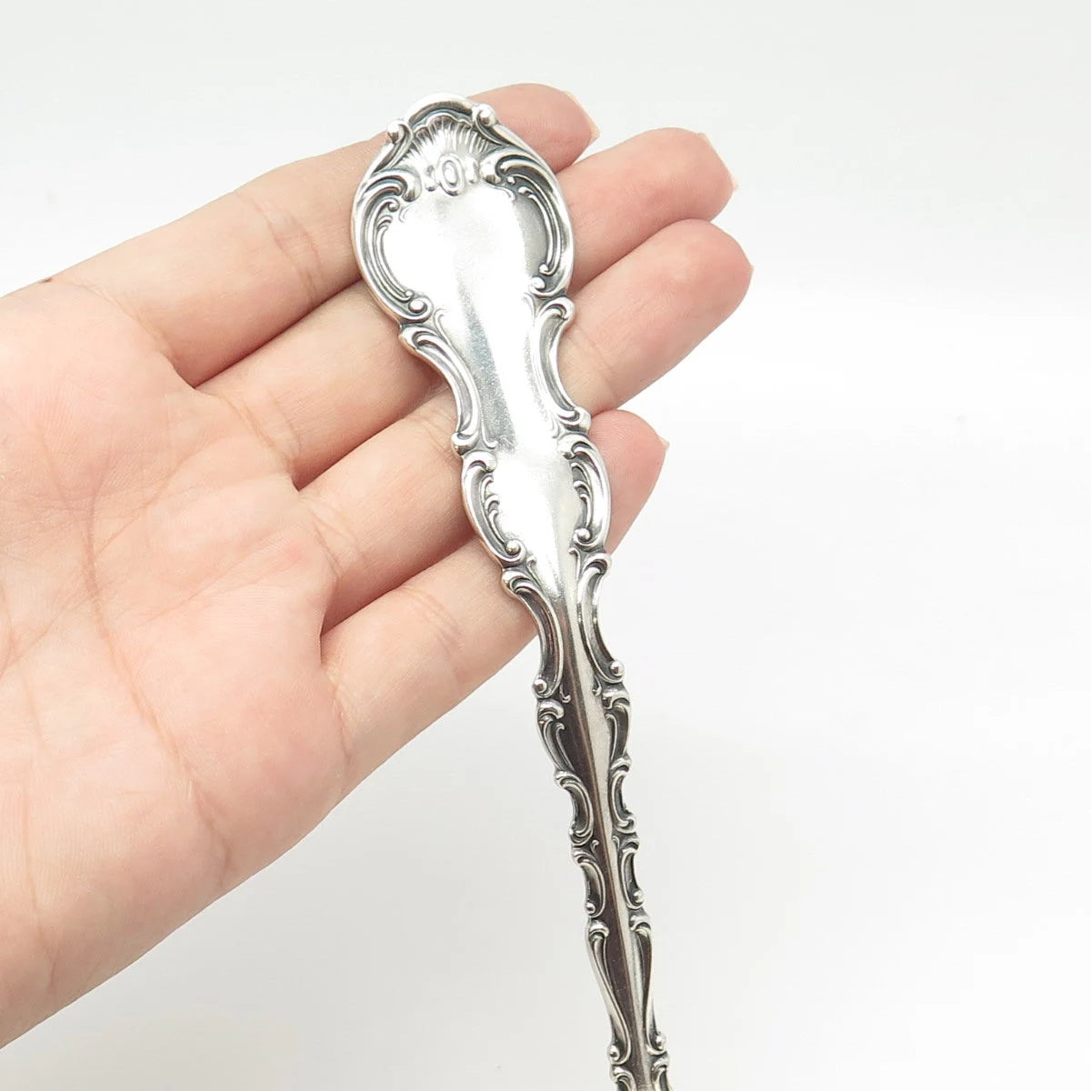 925 Sterling Silver Antique Victorian Gorham Strasbourg - 1897 Gravy Ladle