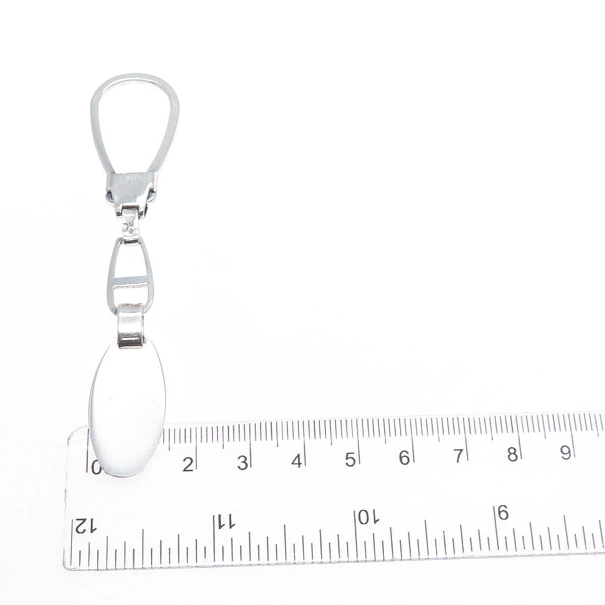 925 Sterling Silver Vintage Italy Key Fob Chain