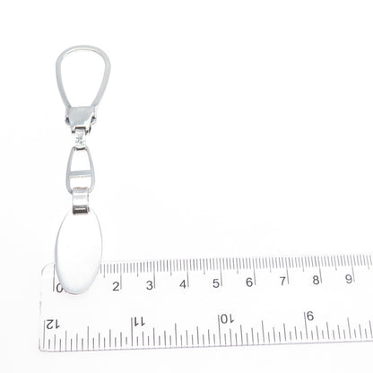 925 Sterling Silver Vintage Italy Key Fob Chain