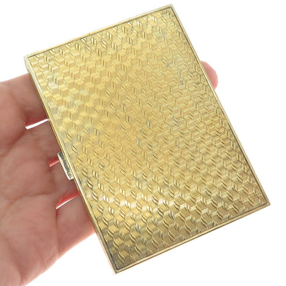 TIFFANY & CO. 925 Sterling Silver Gold Filled Vintage Italy Card Case Holder