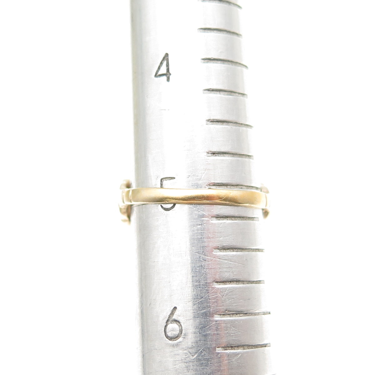 925 Sterling Silver Gold Plated Vintage Real Amethyst & C Z Ring Size 5.25