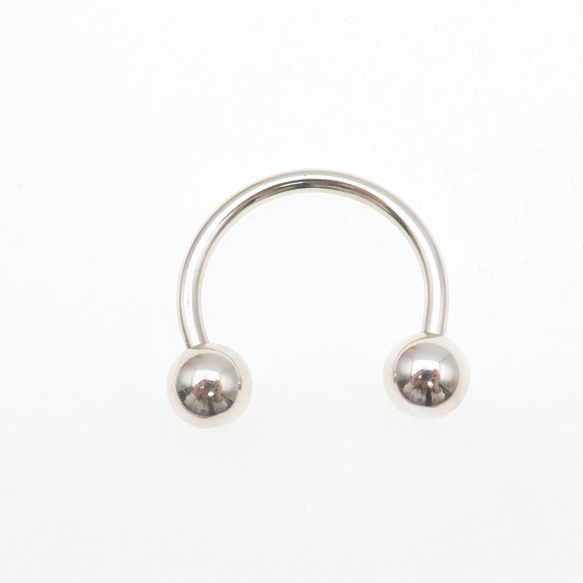 925 Sterling Silver Vintage Screw Ball Key Ring