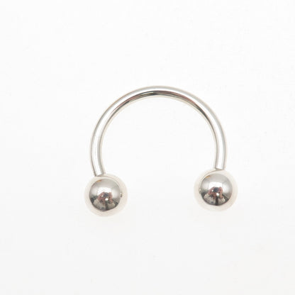 925 Sterling Silver Vintage Screw Ball Key Ring