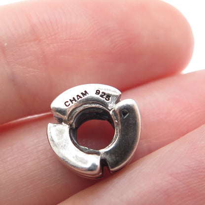 CHAMILIA 925 Sterling Silver Letter M / W Initial Bead Charm