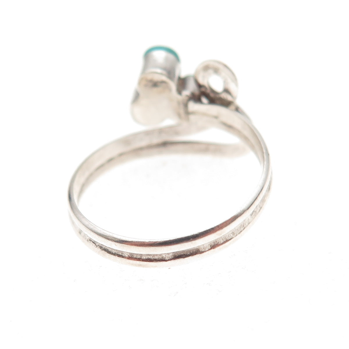 Old Pawn 925 Sterling Silver Vintage Southwestern Turquoise Ring Size 6.25