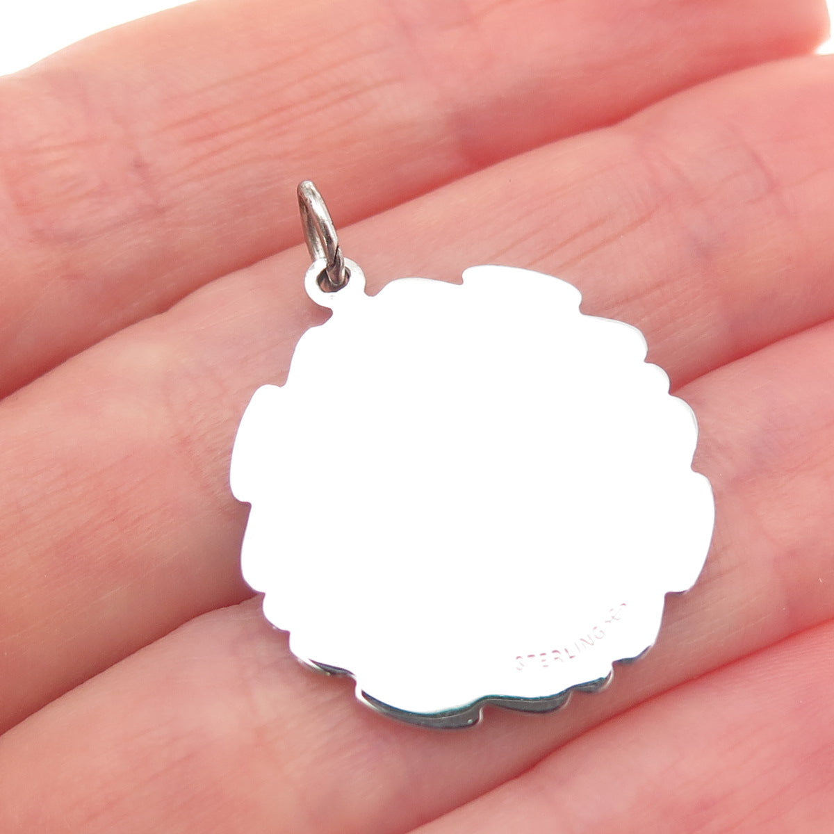 Griffith & Sons 925 Sterling Silver Vintage Outstanding Service Medal Pendant