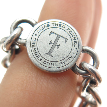 Theo Fennell 925 Sterling Silver Vintage London Bat Oxidized Bracelet 8.25"