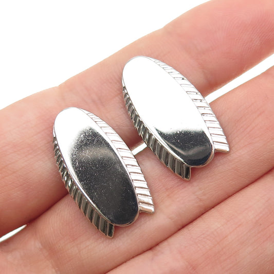 925 Sterling Silver Vintage T2 Modernist Cufflinks