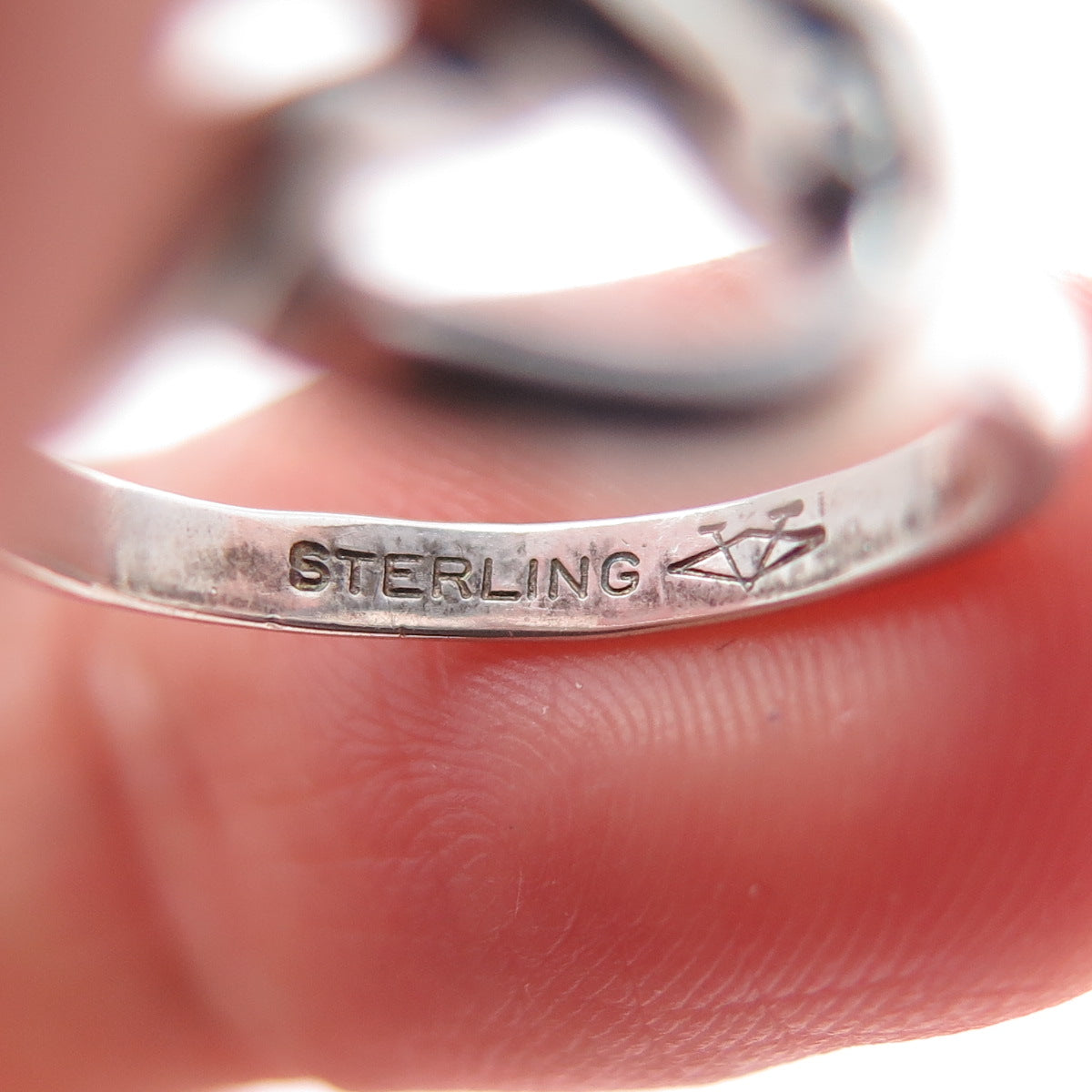 VARGAS 925 Sterling Silver Vintage Mariner Love Knot Ring Size 4.75