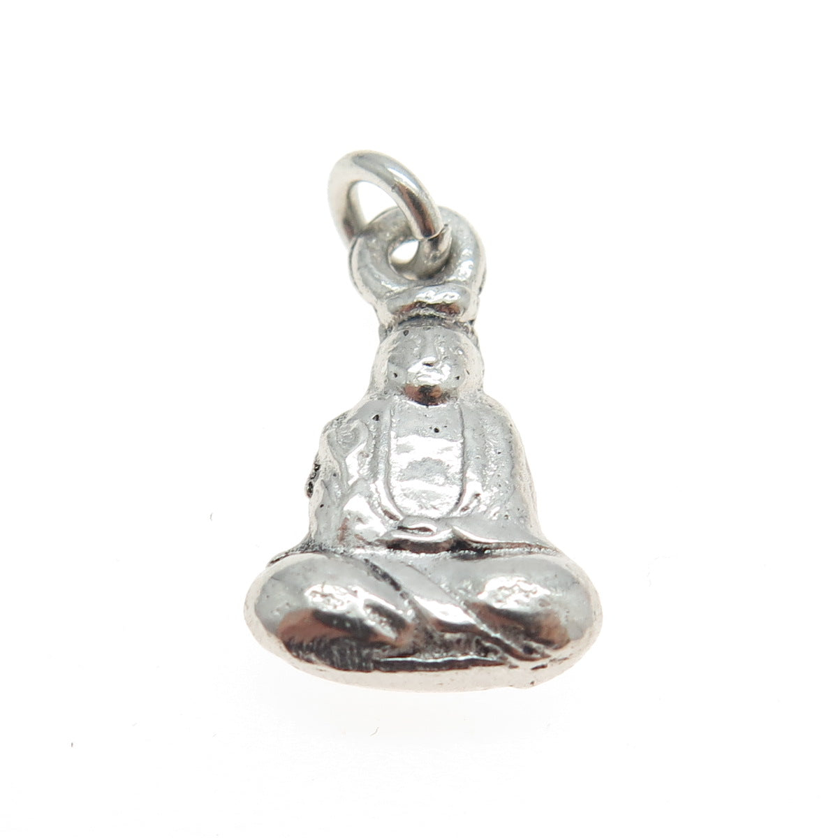 925 Sterling Silver Antique Art Deco Buddha Charm Pendant