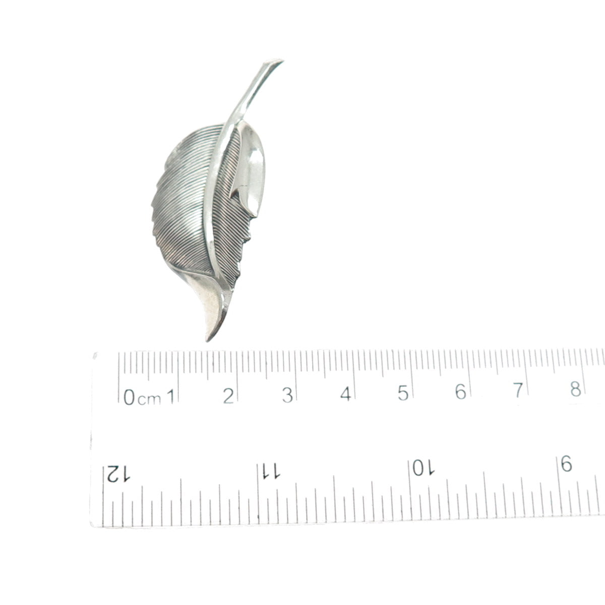 BEAU 925 Sterling Silver Vintage Floral Leaf Oxidized Pin Brooch