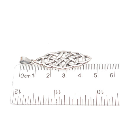 925 Sterling Silver Vintage Celtic Knot Charm Pendant