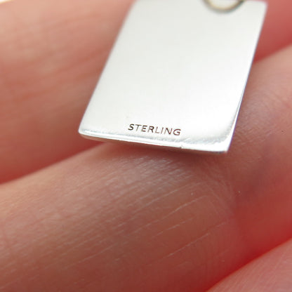 925 Sterling Red Enamel Single It Makes My Bank Account Fat Minimalist Pendant