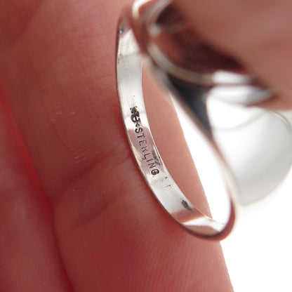 Uncas 925 Sterling Silver Antique Art Deco St. Mary Miraculous Ring Size 7.5