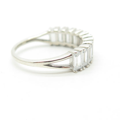 925 Sterling Silver Pave C Z Ring Size 7.25