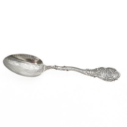 Shepard 925 Sterling Silver Antique Art Deco Missouri State Coffee Spoon