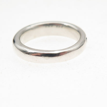 925 Sterling Silver Vintage Spanky Oxidized Band Ring Size 6
