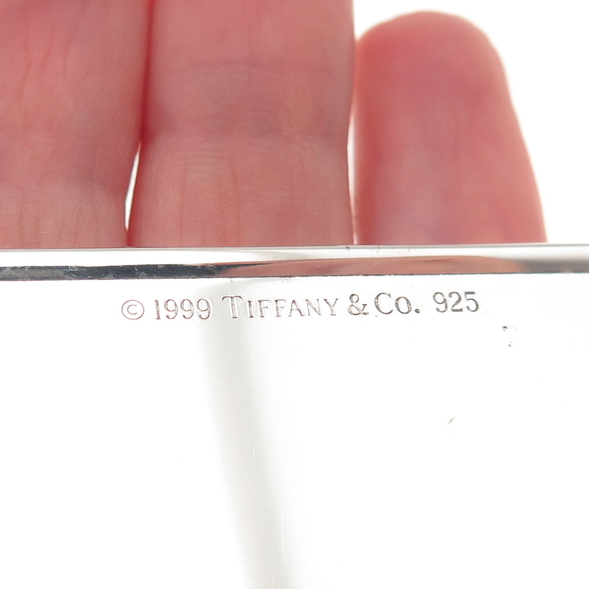 Tiffany & Co 1837 Collection 925 Sterling Vintage 1999 LKG Mono Card Case Holder