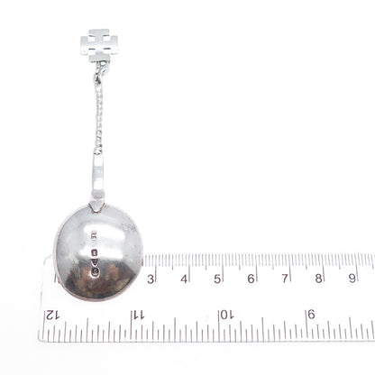 Stokes & Ireland Ltd Sterling Silver Antique 1897 Chester Cross Dessert Spoon