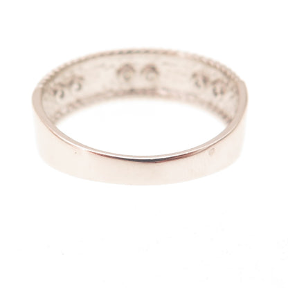 925 Sterling Silver Round-Cut C Z Ring Size 10