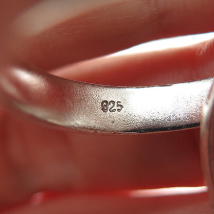 925 Sterling Silver Vintage Arrow Interlocked Trinity Band Ring Size 10.25