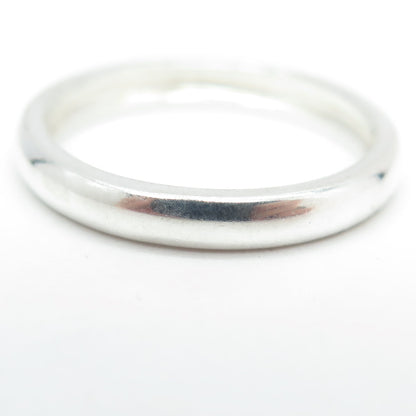 MICHELLE ALBALA 925 Sterling Silver Classic Wedding Band Ring Size 10.25