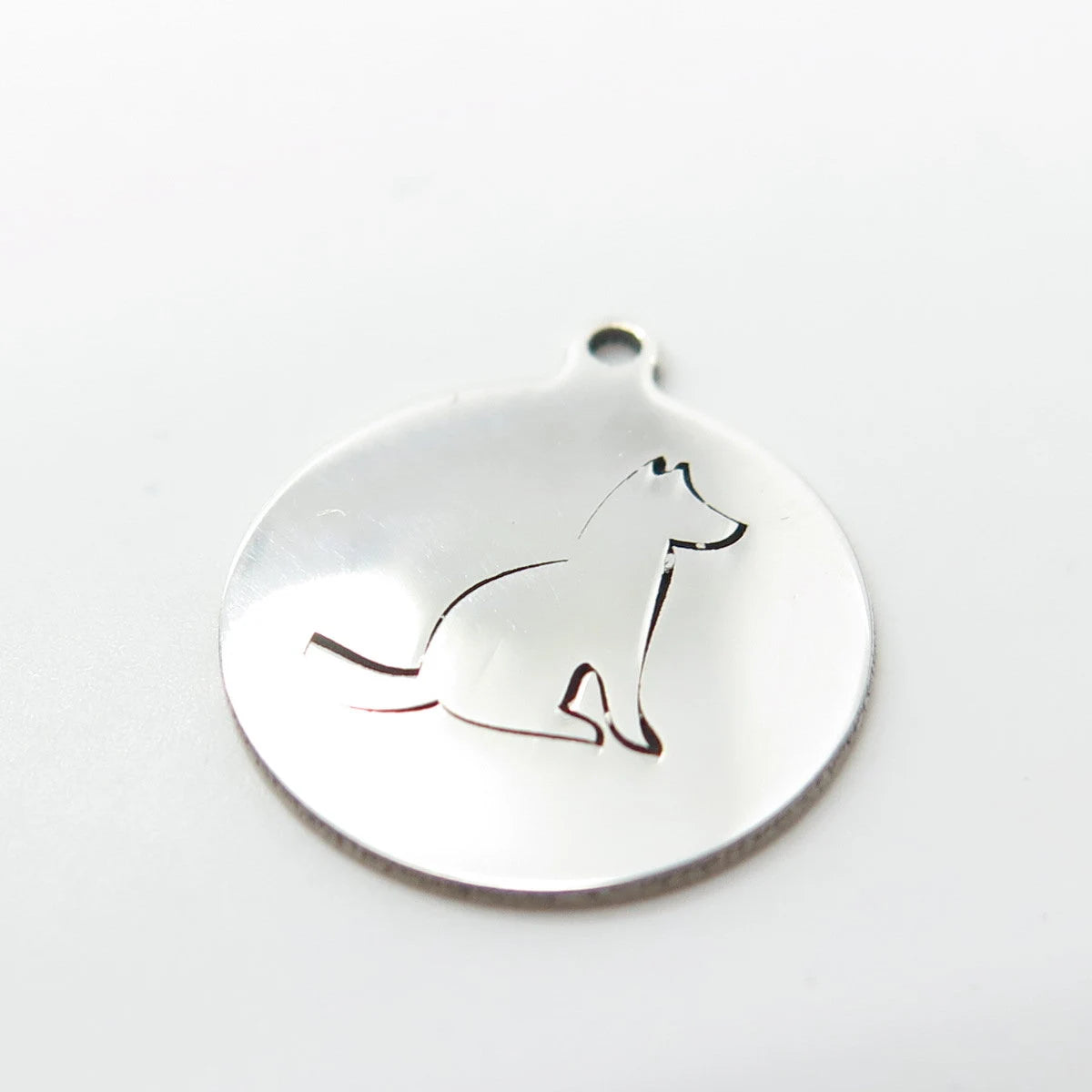 925 Sterling Silver USA Two In Town Dog / Puppy Charm Pendant