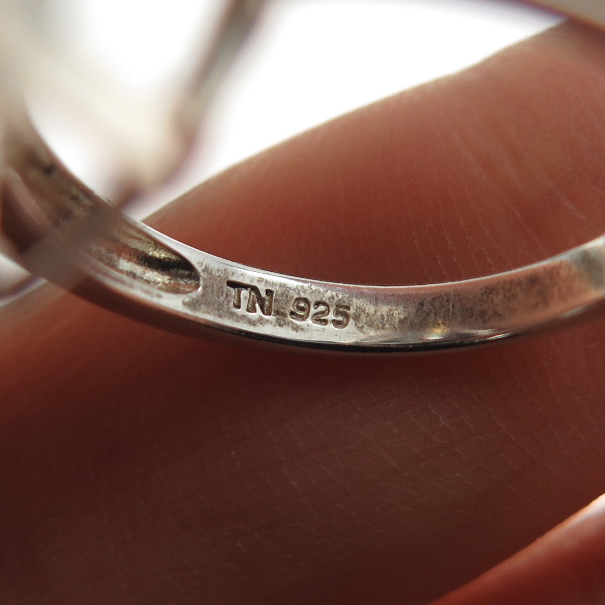 925 Sterling Silver Vintage Real Smoky Quartz Modernist Ring Size 7