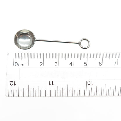 925 Sterling Silver Vintage Snuff Spoon / Ladle Charm Pendant