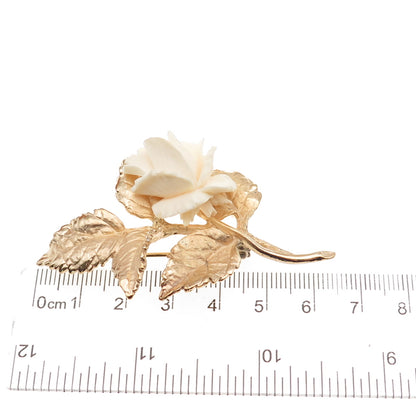 Napier 925 Sterling Silver Gold Plated Vintage Floral Pin Brooch