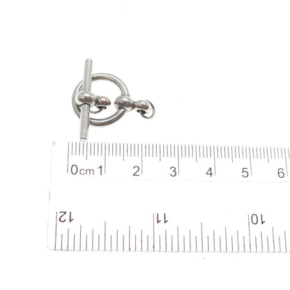 PROCHAIN 925 Sterling Silver Vintage Bracelet / Necklace Toggle Lock Clasp