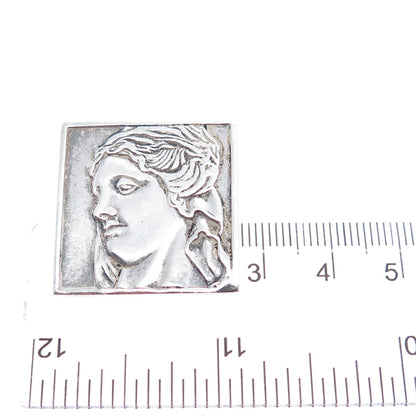 925 Sterling Vintage 1997 Dublin Olympias Mother of Alexander the Great Brooch