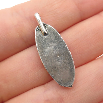 Old Pawn 925 Sterling Silver Vintage Southwestern MOP Tribal Charm Pendant
