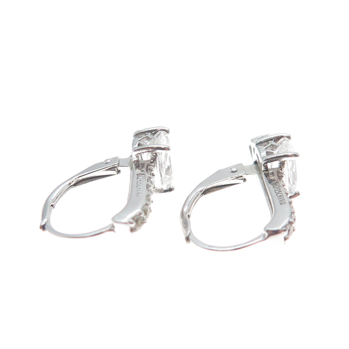 925 Sterling Silver Multi-C Z Arrow Earrings