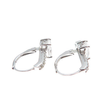 925 Sterling Silver Multi-C Z Arrow Earrings