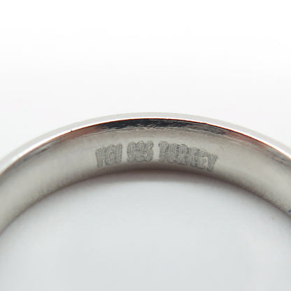 925 Sterling Silver Turkey Classic Band Ring Size 8.25