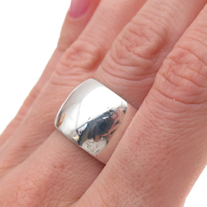 Silpada 925 Sterling Silver Vintage Wide Band Ring Size 6.5